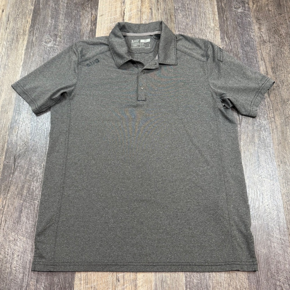 5.11 Tactical Polo Shirt Mens Small / Medium Gray Short Sleeve Performance